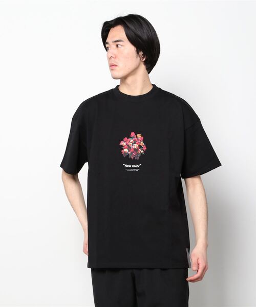 A4A（エーフォーエー）の「A4A/エーフォーエー/C.FLOWER SST（Tシャツ/カットソー・メンズ・ホワイト/ブラック・FREE）」の3枚目の写真