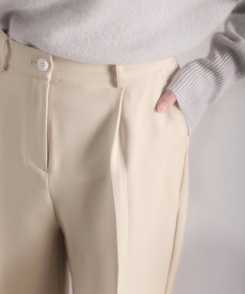 classicalelf(クラシカルエルフ)の「センタープレスタック入りストレッチセミワイドパンツ/カラースラックス(その他パンツ・メンズ・ブラック/ライトベージュ/ベージュ系その他/グリーン系その他/ホワイト系その他/グレー系その他・MEDIUM/LARGE/X-LARGE/SMALL)」の9枚目の写真