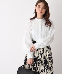 index | エステネージュパールボタンブラウス【WEB限定サイズ】(シャツ/ブラウス)