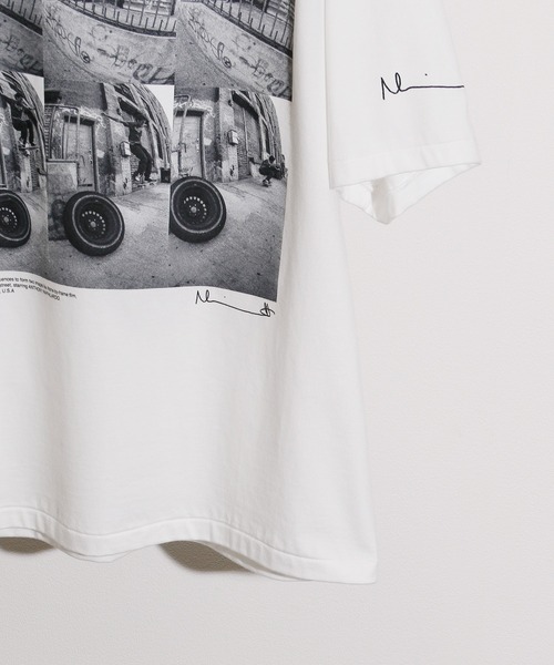 JANESMITH(ジェーンスミス)の「JANESMITH ジェーンスミス / ANTHONY IN BROOKLYN SHORT SLEEVE T-SHIRT グラフィックプリントビッグシルエットTシャツ / 22WCT-#456S-MO(Tシャツ/カットソー・レディース・ホワイト/ブラック・SMALL/MEDIUM/LARGE/X-LARGE)」の7枚目の写真
