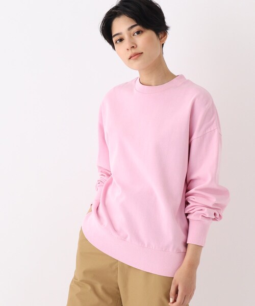 OPAQUE.CLIP（オペークドットクリップ）の「◆【大草直子さんコラボ】スウェット風トップス（Tシャツ/カットソー・レディース・ブルー/ベビーピンク/ホワイト系/グリーン系・40/38/36）」の4枚目の写真