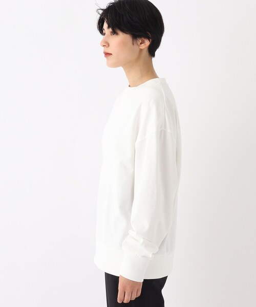 OPAQUE.CLIP（オペークドットクリップ）の「◆【大草直子さんコラボ】スウェット風トップス（Tシャツ/カットソー・レディース・ブルー/ベビーピンク/ホワイト系/グリーン系・40/38/36）」の6枚目の写真