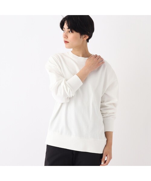 OPAQUE.CLIP（オペークドットクリップ）の「◆【大草直子さんコラボ】スウェット風トップス（Tシャツ/カットソー・レディース・ブルー/ベビーピンク/ホワイト系/グリーン系・40/38/36）」の22枚目の写真