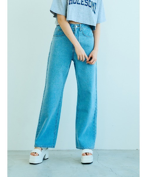 ENVYM(アンビー)の「ハイウエストデニムPT(デニムパンツ・レディース・ブラック/ブルー・S/M)」の19枚目の写真