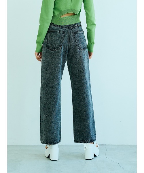 ENVYM(アンビー)の「ハイウエストデニムPT(デニムパンツ・レディース・ブラック/ブルー・S/M)」の22枚目の写真