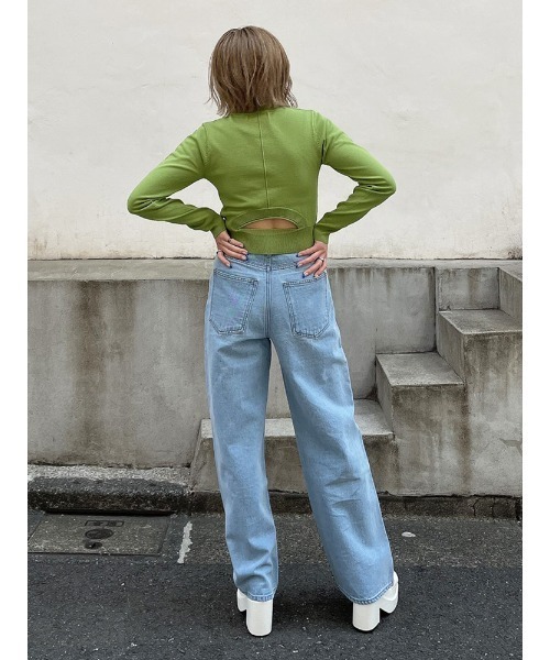 ENVYM(アンビー)の「ハイウエストデニムPT(デニムパンツ・レディース・ブラック/ブルー・S/M)」の17枚目の写真