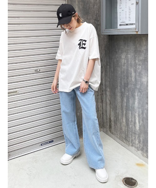 ENVYM(アンビー)の「ハイウエストデニムPT(デニムパンツ・レディース・ブラック/ブルー・S/M)」の3枚目の写真