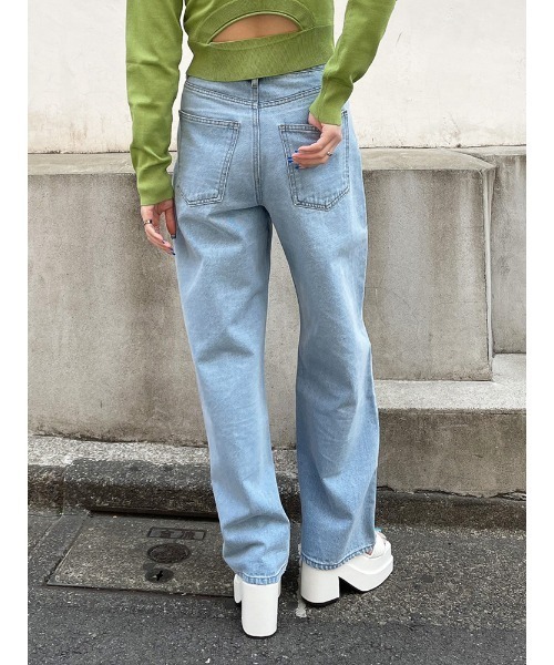 ENVYM(アンビー)の「ハイウエストデニムPT(デニムパンツ・レディース・ブラック/ブルー・S/M)」の20枚目の写真