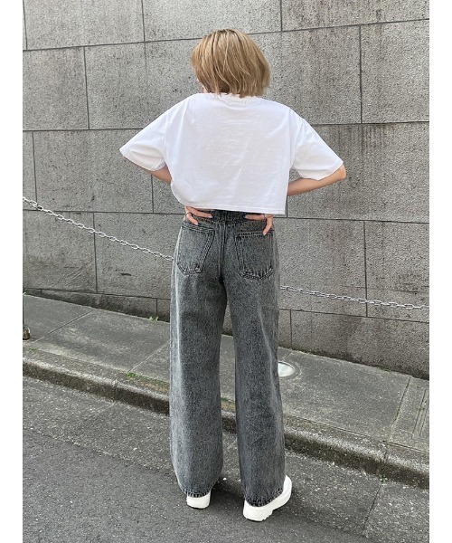 ENVYM(アンビー)の「ハイウエストデニムPT(デニムパンツ・レディース・ブラック/ブルー・S/M)」の9枚目の写真