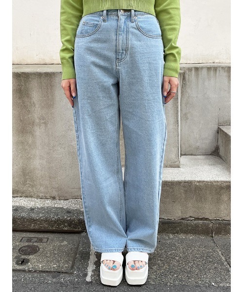 ENVYM(アンビー)の「ハイウエストデニムPT(デニムパンツ・レディース・ブラック/ブルー・S/M)」の18枚目の写真