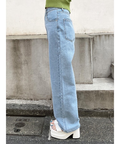 ENVYM(アンビー)の「ハイウエストデニムPT(デニムパンツ・レディース・ブラック/ブルー・S/M)」の15枚目の写真