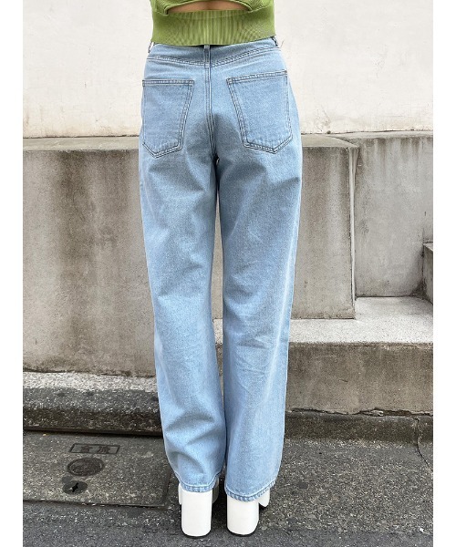 ENVYM(アンビー)の「ハイウエストデニムPT(デニムパンツ・レディース・ブラック/ブルー・S/M)」の21枚目の写真