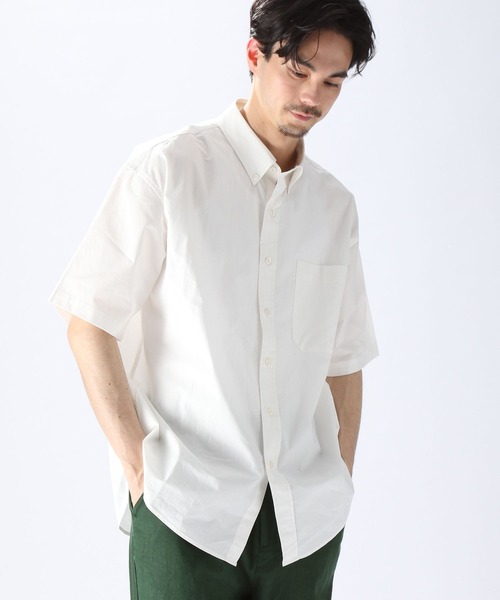 niko and...(ニコアンド)の「スタンダードテック5分袖シャツ(シャツ/ブラウス・メンズ・ホワイト/サックスブルー・SMALL/MEDIUM/LARGE)」の16枚目の写真
