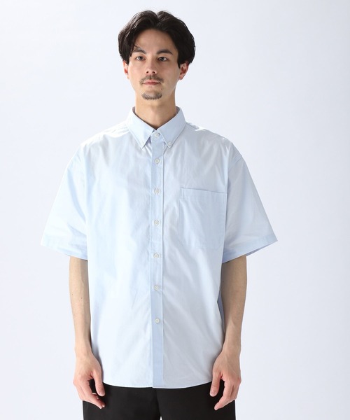 niko and...(ニコアンド)の「スタンダードテック5分袖シャツ(シャツ/ブラウス・メンズ・ホワイト/サックスブルー・SMALL/MEDIUM/LARGE)」の11枚目の写真