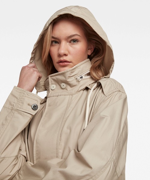 G-STAR（ジースター）の「FISHTAIL PARKA/ミリタリー（モッズコート・レディース・ライトベージュ・SMALL/MEDIUM/X-SMALL）」の4枚目の写真