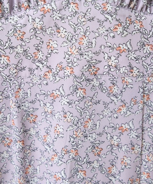one after another NICE CLAUP（ワンアフターアナザーナイスクラップ）の「Sサイズあり　花柄ロングワンピース（ワンピース・レディース・ホワイト×ネイビー/グレー系その他/パープル系その他・SMALL/MEDIUM）」の8枚目の写真