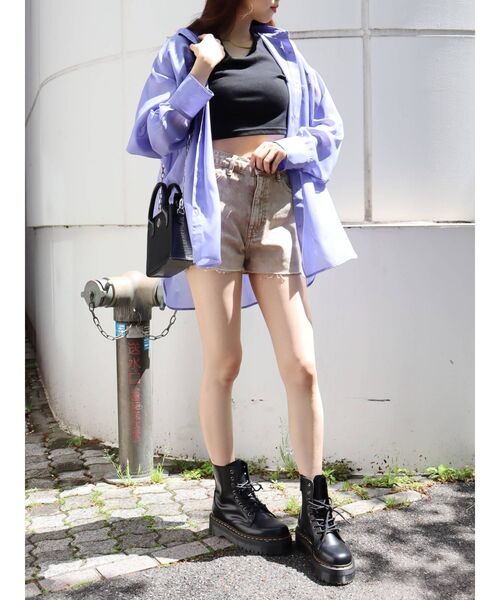 EVRIS(エヴリス)の「シアーオーバーシャツ(シャツ/ブラウス・レディース・ホワイト/ブラック/ブルー/その他1・FREE)」の15枚目の写真