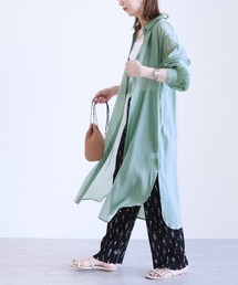 reca | シアーボイルシャツワンピース(シャツワンピース)