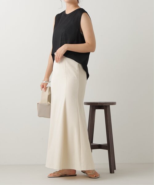 frames RAY CASSIN（フレームスレイカズン）の「シアー ボックスタンクトップ（Tシャツ/カットソー・レディース・ブラック/オフホワイト/ピンク/グリーン・FREE）」の8枚目の写真