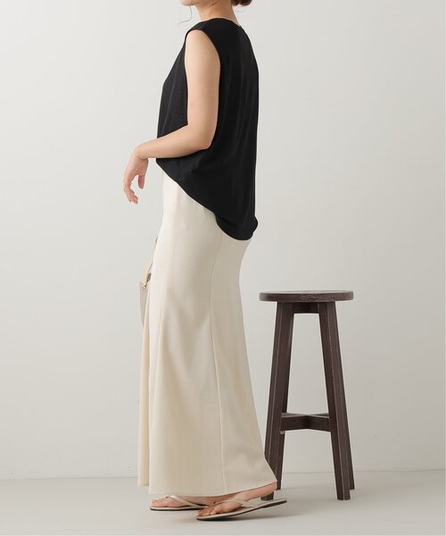 frames RAY CASSIN（フレームスレイカズン）の「シアー ボックスタンクトップ（Tシャツ/カットソー・レディース・ブラック/オフホワイト/ピンク/グリーン・FREE）」の9枚目の写真