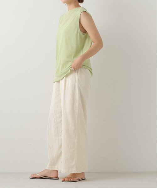 frames RAY CASSIN（フレームスレイカズン）の「シアー ボックスタンクトップ（Tシャツ/カットソー・レディース・ブラック/オフホワイト/ピンク/グリーン・FREE）」の11枚目の写真