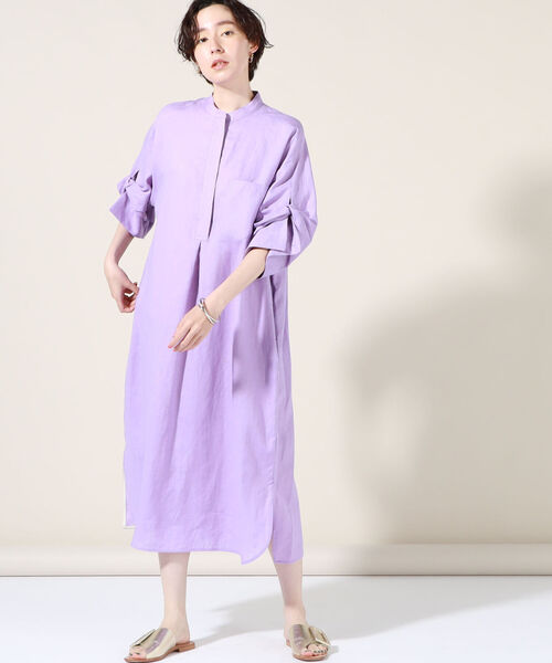 Ticca ティッカ Web限定 Web限定 Ticca ティッカ ワンピース ドレス Nolley S ノーリーズ のファッション リネンツイストスリーブワンピース ワンピース 高級ブランド