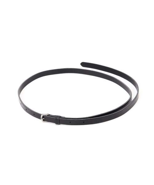 L.H.P(エルエイチピー)の「maison nine/メゾンナイン/プレーンベルト(ベルト・レディース・ブラック・FREE)」の1枚目の写真