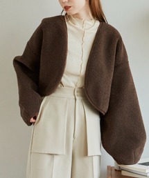 hinari（ヒナリ）の「リバーシブルボアボレロ（カーディガン/ボレロ）」