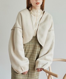 hinari | リバーシブルボアボレロ(カーディガン/ボレロ)