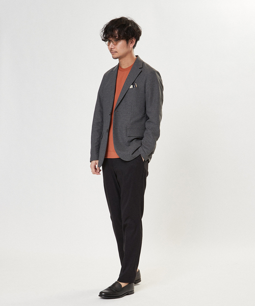 EDIFICE(エディフィス)の「ジャガードネック Tシャツ(Tシャツ/カットソー・メンズ・ホワイト/ブラック/ベージュ/モスグリーン/ホワイト系その他/ブラウン系その他・MEDIUM/LARGE)」の7枚目の写真