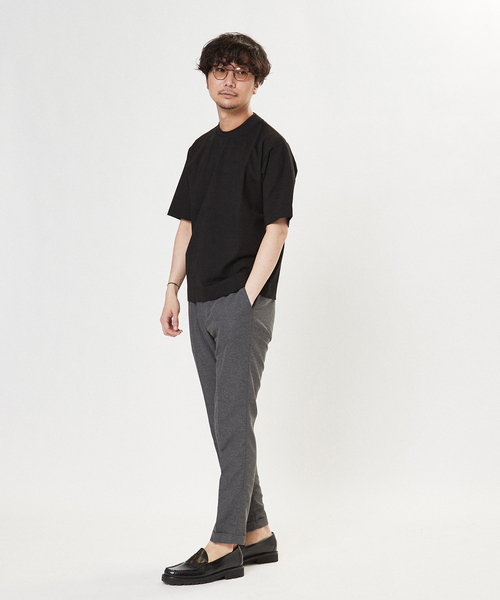 EDIFICE(エディフィス)の「ジャガードネック Tシャツ(Tシャツ/カットソー・メンズ・ホワイト/ブラック/ベージュ/モスグリーン/ホワイト系その他/ブラウン系その他・MEDIUM/LARGE)」の13枚目の写真