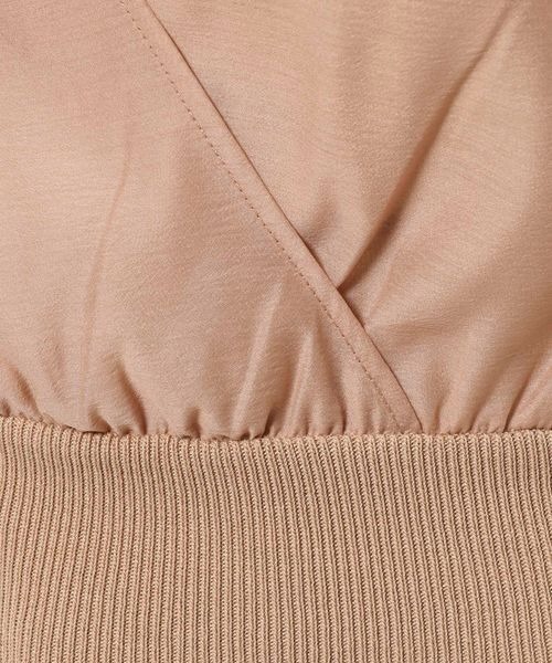 mysty woman（ミスティウーマン）の「カシュクールシアープルオーバー　356687（Tシャツ/カットソー・レディース・ブラック/ベージュ/オフホワイト・FREE）」の15枚目の写真