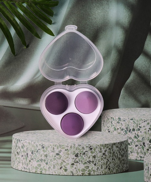 LAC-VERT(ラック・ヴェール)の「メイクスポンジ3種 たまご型/斜線カット/平面カット(パフ・スポンジ・レディース・パープル/ピンク/グリーン/イエロー・FREE)」の18枚目の写真