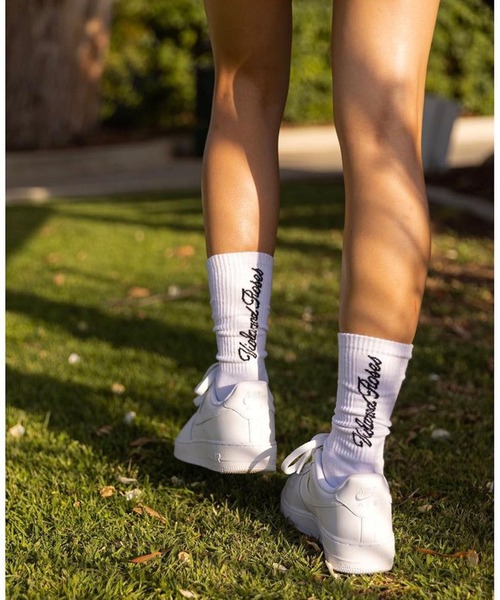 bonjour records（ボンジュールレコーズ）の「【VIOLA&ROSES】SOCKS（ソックス/靴下・メンズ・ホワイト/ブラック/ベージュ・FREE）」の7枚目の写真