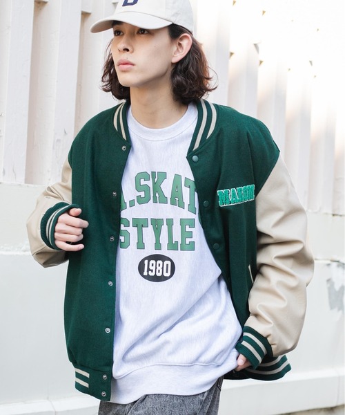 WEGO(ウィゴー)の「WEGO/ヘビーウエイト カレッジプルオーバー(スウェット・メンズ・ネイビー/ダークグリーン/グレー系その他/ブラック/杢グレー/パープル・LARGE/MEDIUM)」の17枚目の写真