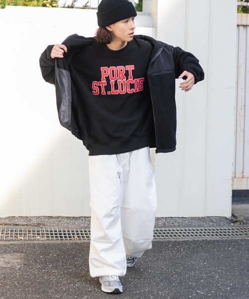 WEGO(ウィゴー)の「WEGO/ヘビーウエイト カレッジプルオーバー(スウェット・メンズ・ネイビー/ダークグリーン/グレー系その他/ブラック/杢グレー/パープル・LARGE/MEDIUM)」の14枚目の写真