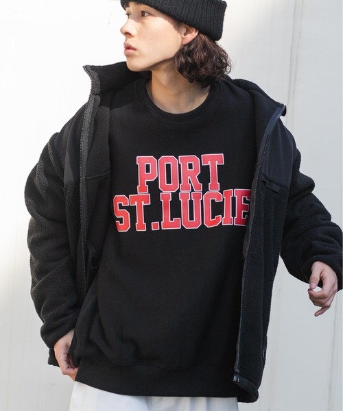 WEGO(ウィゴー)の「WEGO/ヘビーウエイト カレッジプルオーバー(スウェット・メンズ・ネイビー/ダークグリーン/グレー系その他/ブラック/杢グレー/パープル・LARGE/MEDIUM)」の12枚目の写真