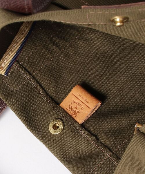 IL BISONTE（イルビゾンテ）の「ILBISONTE / CANVAS x LEATHER / TOTEBAG（トートバッグ・レディース・ブラック系その他/ブラック/ブラックミックス/その他2・FREE）」の6枚目の写真