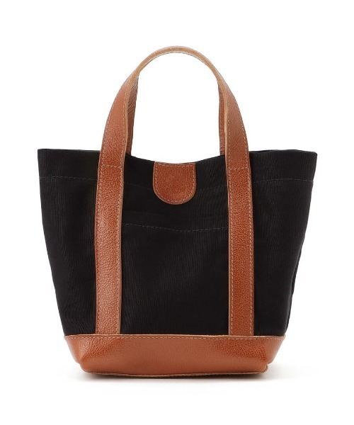 IL BISONTE（イルビゾンテ）の「ILBISONTE / CANVAS x LEATHER / TOTEBAG（トートバッグ・レディース・ブラック系その他/ブラック/ブラックミックス/その他2・FREE）」の3枚目の写真