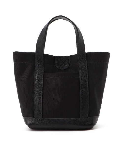 IL BISONTE（イルビゾンテ）の「ILBISONTE / CANVAS x LEATHER / TOTEBAG（トートバッグ・レディース・ブラック系その他/ブラック/ブラックミックス/その他2・FREE）」の2枚目の写真