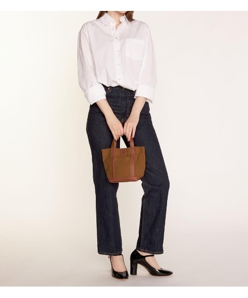 IL BISONTE（イルビゾンテ）の「ILBISONTE / CANVAS x LEATHER / TOTEBAG（トートバッグ・レディース・ブラック系その他/ブラック/ブラックミックス/その他2・FREE）」の14枚目の写真