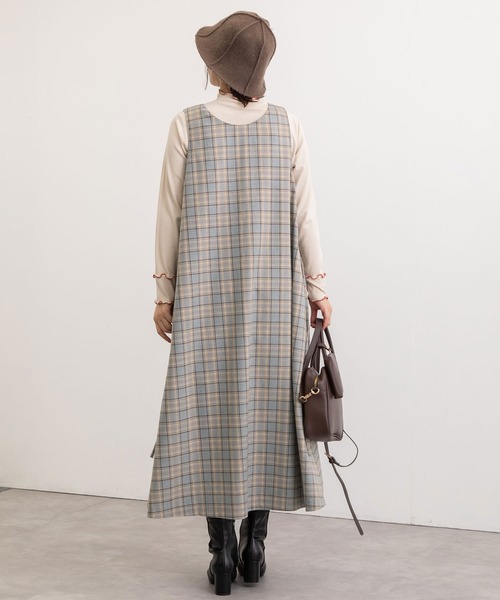 POU DOU DOU（プードゥドゥ）の「2wayフレアジャンスカ（ワンピース・レディース・グレー/ダークブルー・3）」の5枚目の写真