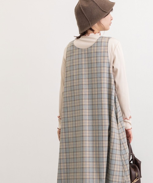 POU DOU DOU（プードゥドゥ）の「2wayフレアジャンスカ（ワンピース・レディース・グレー/ダークブルー・3）」の11枚目の写真