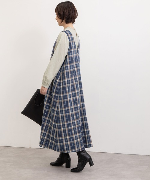 POU DOU DOU（プードゥドゥ）の「2wayフレアジャンスカ（ワンピース・レディース・グレー/ダークブルー・3）」の15枚目の写真