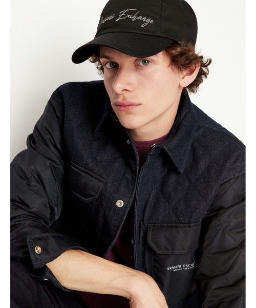 ARMANI EXCHANGE(アルマーニエクスチェンジ)の「【A|X アルマーニ エクスチェンジ】ロゴ パネルキャップ(キャップ・メンズ・ホワイト/ブラック・FREE)」の9枚目の写真