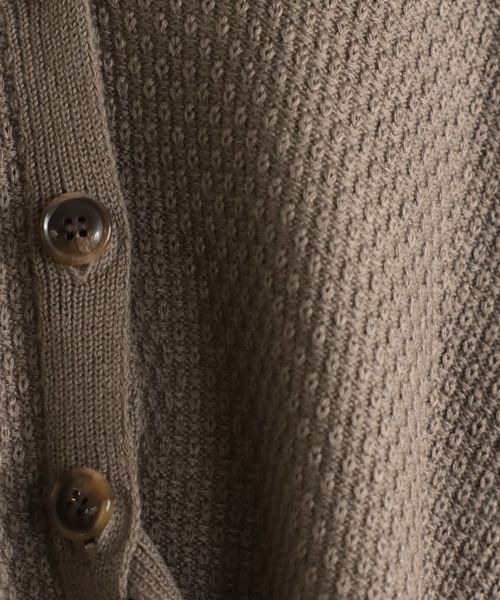 mysty woman（ミスティウーマン）の「カノコ編みショートカーディガン 157098（カーディガン/ボレロ・レディース・ブラック/ブラウン/オフホワイト/グリーン/レッド・FREE）」の18枚目の写真