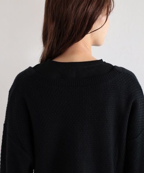 mysty woman（ミスティウーマン）の「カノコ編みショートカーディガン