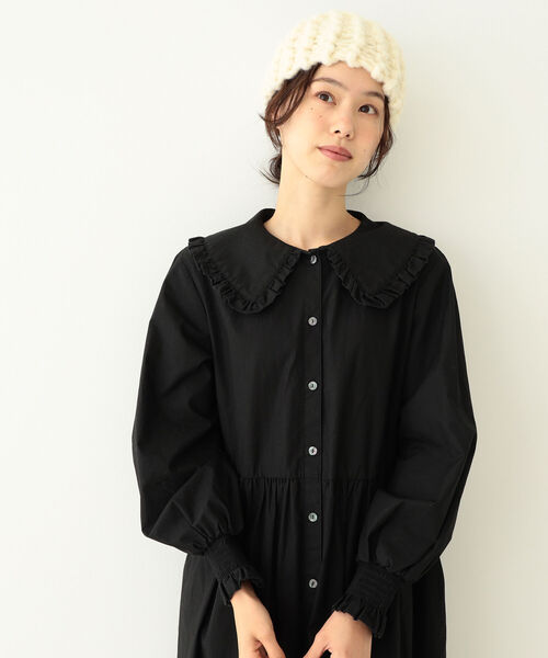 BEAMS BOY(ビームスボーイ)の「BEAMS BOY / ローゲージ ヘアバンド(ハット・レディース・グレー/ブラック/ホワイト・ONE SIZE)」の4枚目の写真