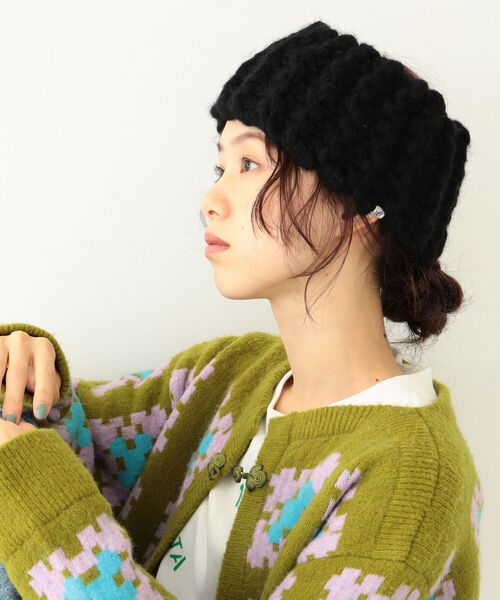 BEAMS BOY(ビームスボーイ)の「BEAMS BOY / ローゲージ ヘアバンド(ハット・レディース・グレー/ブラック/ホワイト・ONE SIZE)」の6枚目の写真