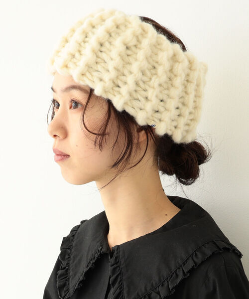 BEAMS BOY(ビームスボーイ)の「BEAMS BOY / ローゲージ ヘアバンド(ハット・レディース・グレー/ブラック/ホワイト・ONE SIZE)」の17枚目の写真